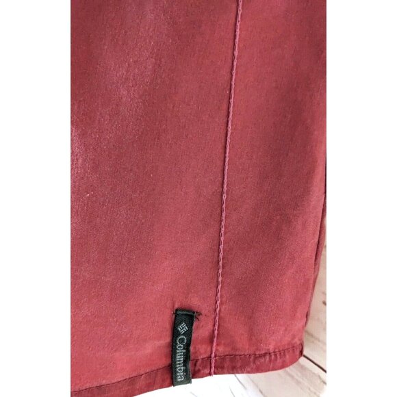 Columbia Women Shirt Top Pink Button Up Sleeveless Fading Desing Stretch Size XL - Picture 10 of 14